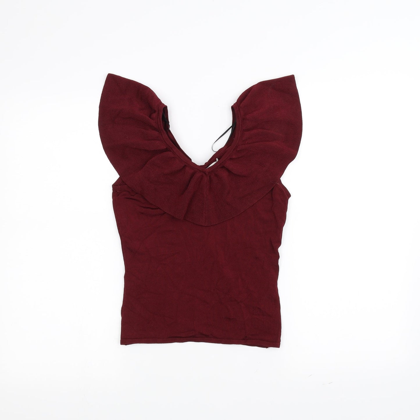 H&M Womens Red   Basic Blouse Size S