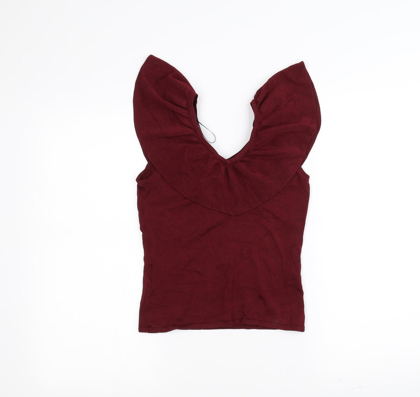 H&M Womens Red   Basic Blouse Size S