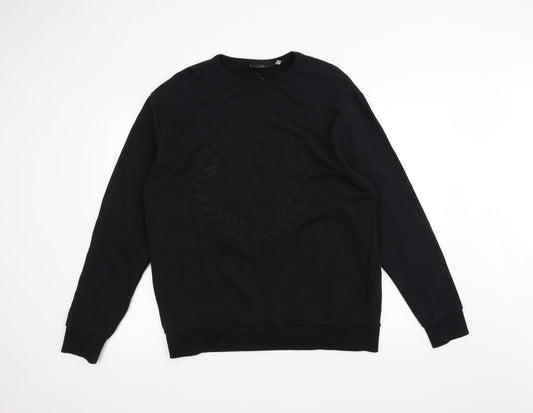 Couture Mens Black   Pullover Jumper Size M