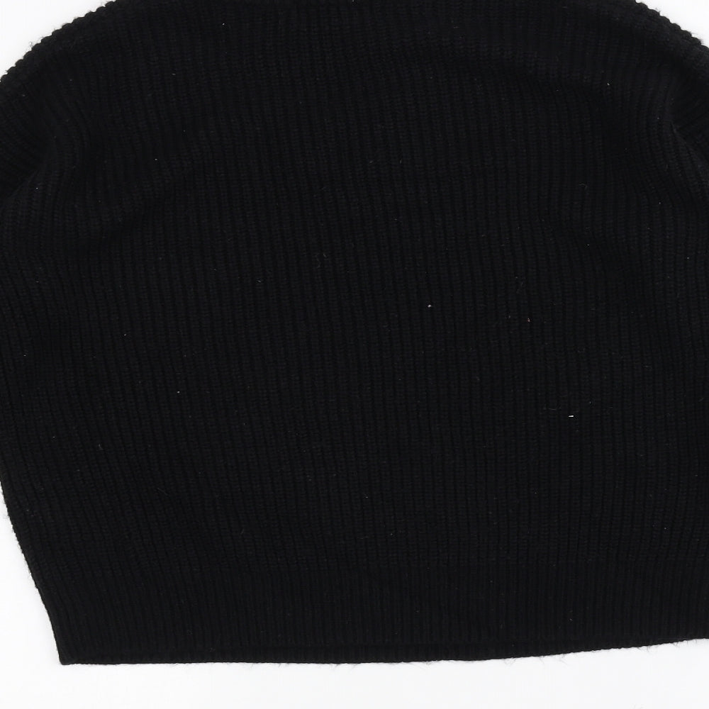 New Look Womens Black  Knit Pullover Jumper Size 8