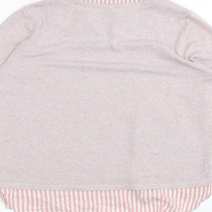 Preloved M&Co Womens Pink   Pullover Jumper Size 16 - Label