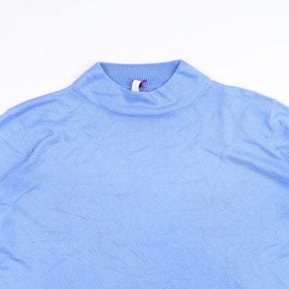 Preloved BHS Womens Blue   Basic T-Shirt Size 14 - Detail