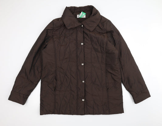 arquette Womens Brown   Pea Coat Coat Size 20