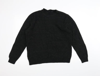 Preloved George Womens Black  Knit Pullover Jumper Size M - Front