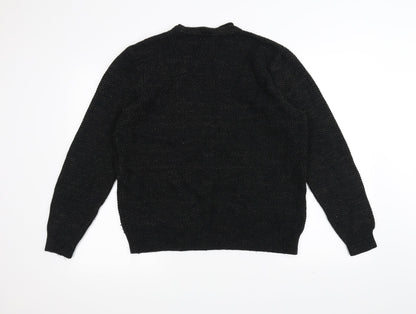 Preloved George Womens Black  Knit Pullover Jumper Size M - Back