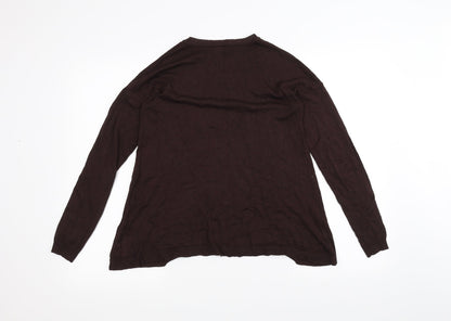 Preloved Atmosphere Womens Brown   Basic T-Shirt Size 10 - Back