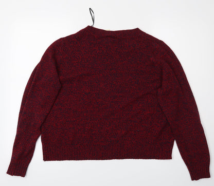 Preloved Divided Womens Red   Pullover Jumper Size L - Back