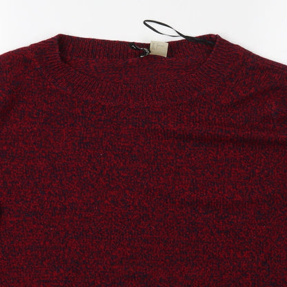Preloved Divided Womens Red   Pullover Jumper Size L - Detail