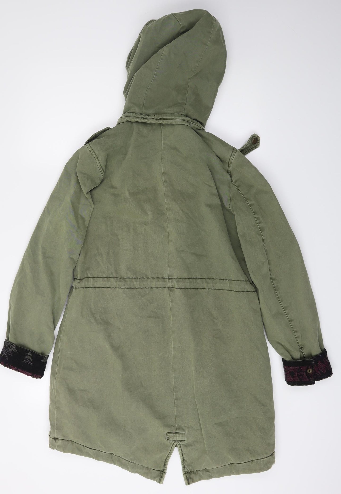 Debenhams Womens Green   Overcoat Coat Size 8