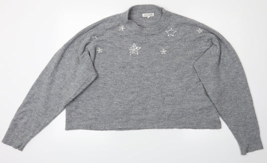 Society 8  Womens Grey   Pullover Jumper Size 14