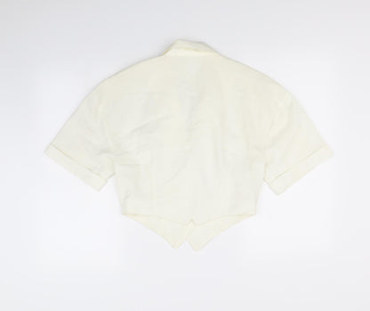 Preloved snob Womens Ivory   Jacket  Size 12 - Back