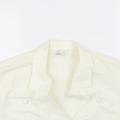 Preloved snob Womens Ivory   Jacket  Size 12 - Detail
