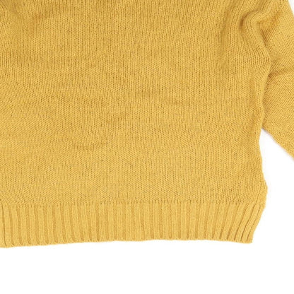 Preloved New Look Girls Yellow   Pullover Jumper Size 12 Years - Label