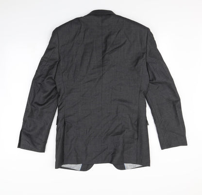 Preloved NEXT Mens Grey   Jacket Blazer Size S  - Shoulder Pads - Back