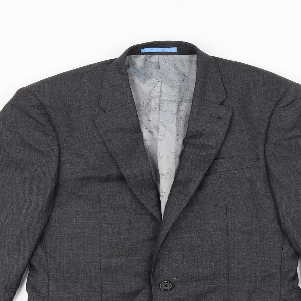 NEXT Mens Grey   Jacket Blazer Size S  - Shoulder Pads