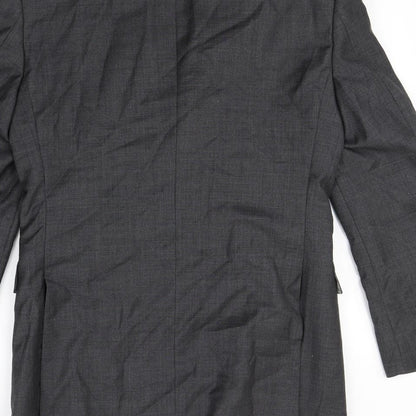 Preloved NEXT Mens Grey   Jacket Blazer Size S  - Shoulder Pads - Label