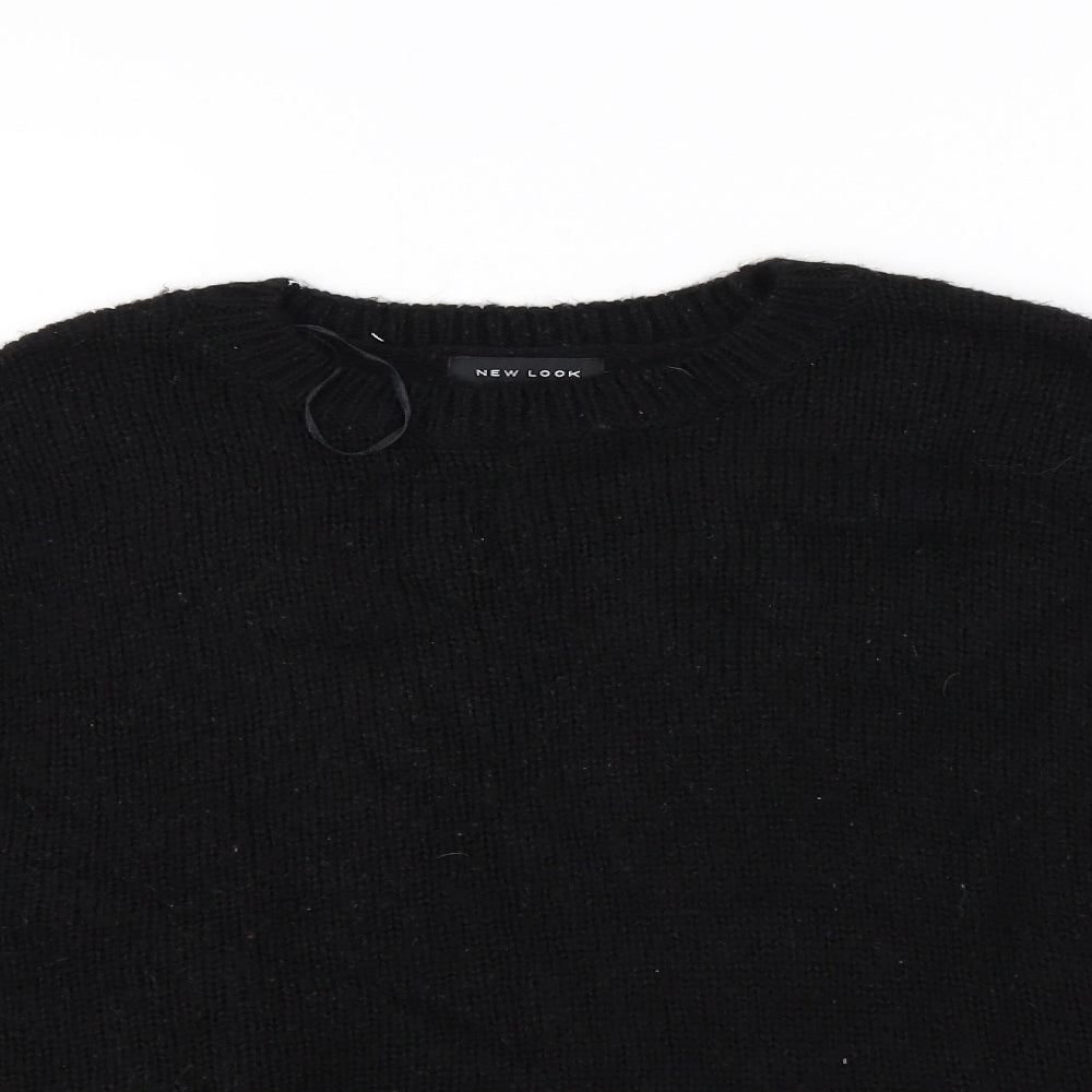 New Look Womens Black   Pullover Jumper Size L