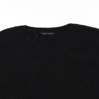 Preloved New Look Womens Black   Pullover Jumper Size L - Detail