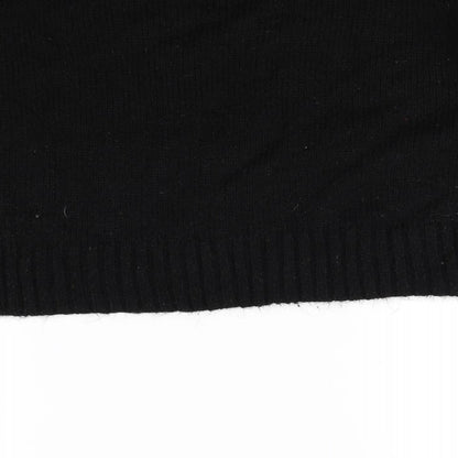 Preloved New Look Womens Black   Pullover Jumper Size L - Label