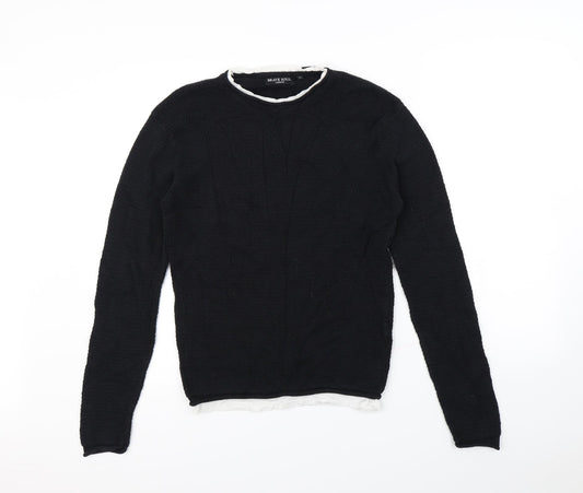 Brave Soul Mens Black   Pullover Jumper Size M
