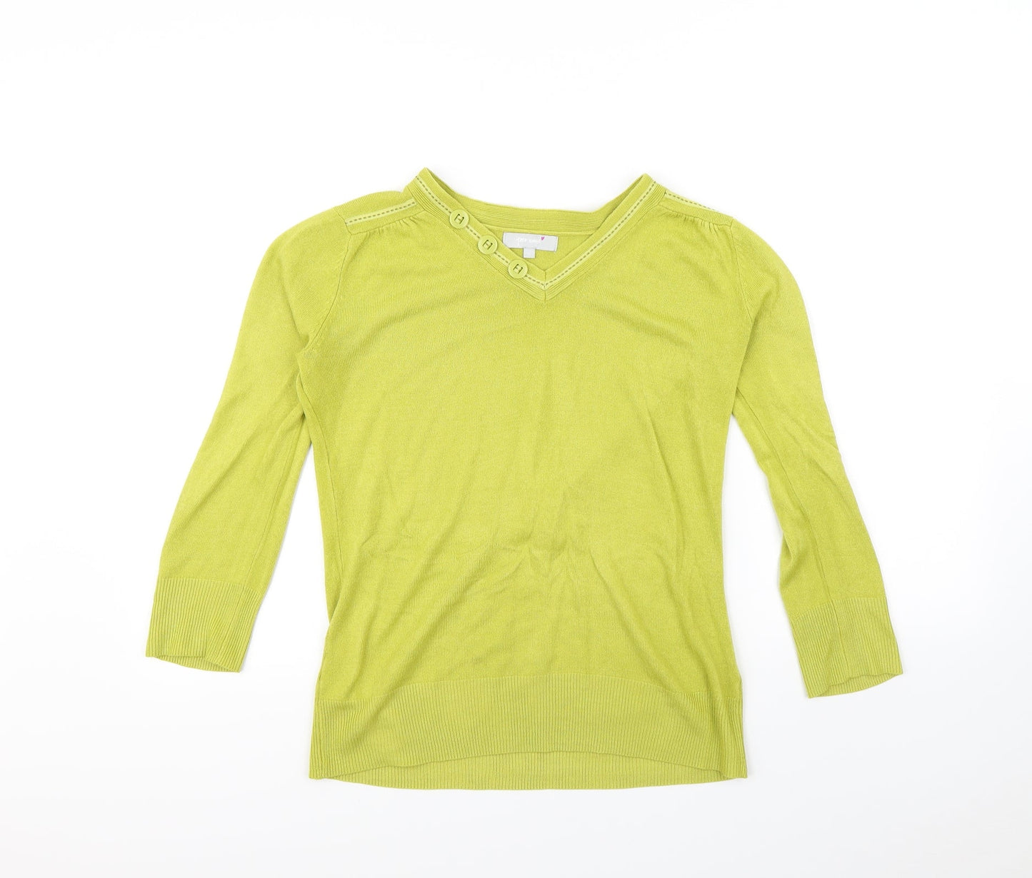 Per Una Womens Green   Pullover Sweatshirt Size 10