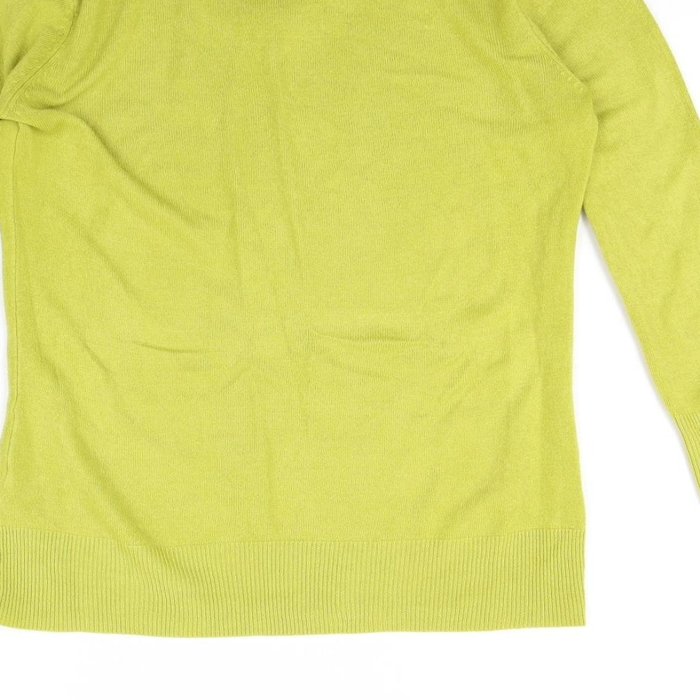 Per Una Womens Green   Pullover Sweatshirt Size 10