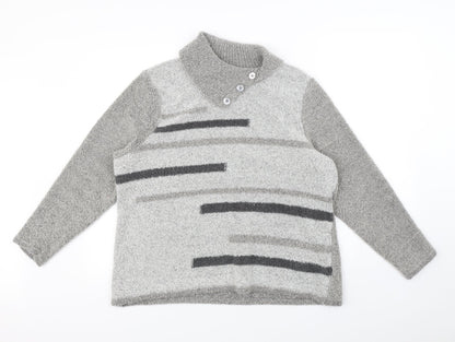 Preloved BM Womens Grey   Pullover Jumper Size XL - Front