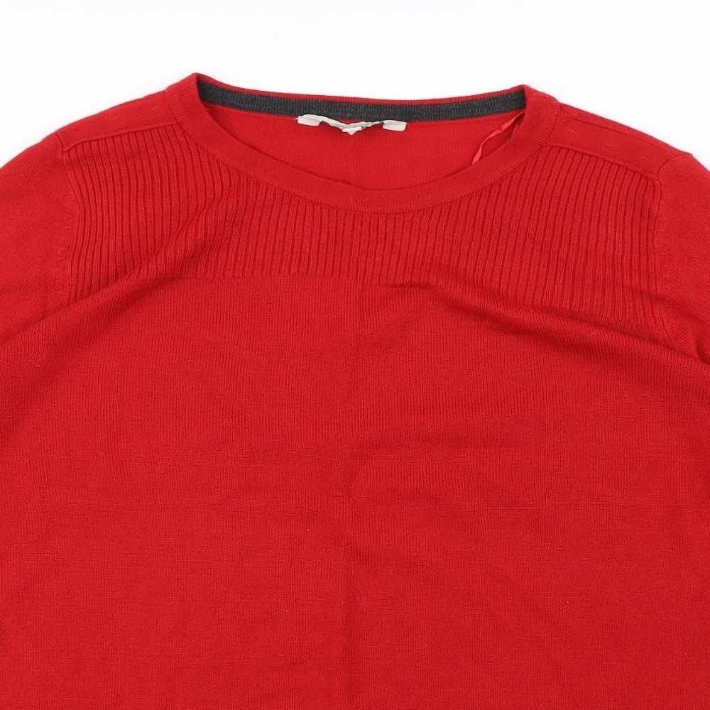 Peacocks Womens Red   Pullover Sweatshirt Size 16