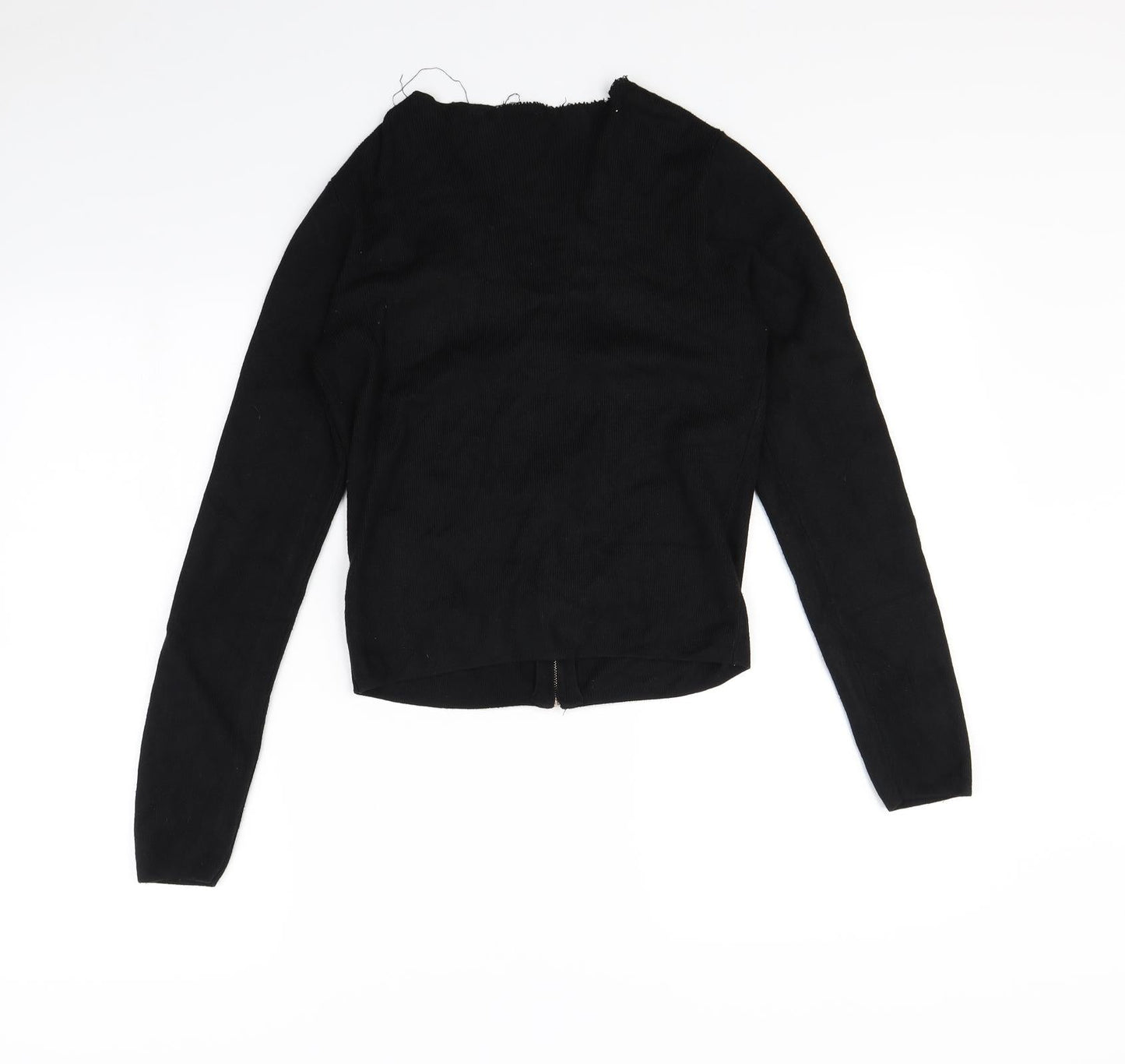 New Look Womens Black   Full Zip Jumper Size 10