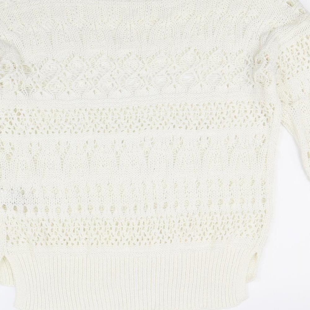 NEXT  Womens White   Pullover Jumper Size M