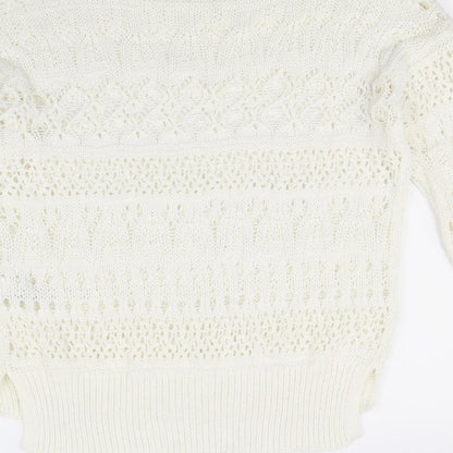 Preloved NEXT  Womens White   Pullover Jumper Size M - Label