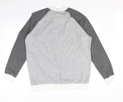 Preloved Tailored Originals Mens Grey   Pullover Jumper Size XL - Back