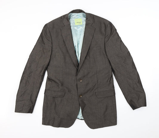 REMUS Mens Brown   Jacket Blazer Size S  - Shoulder Pads