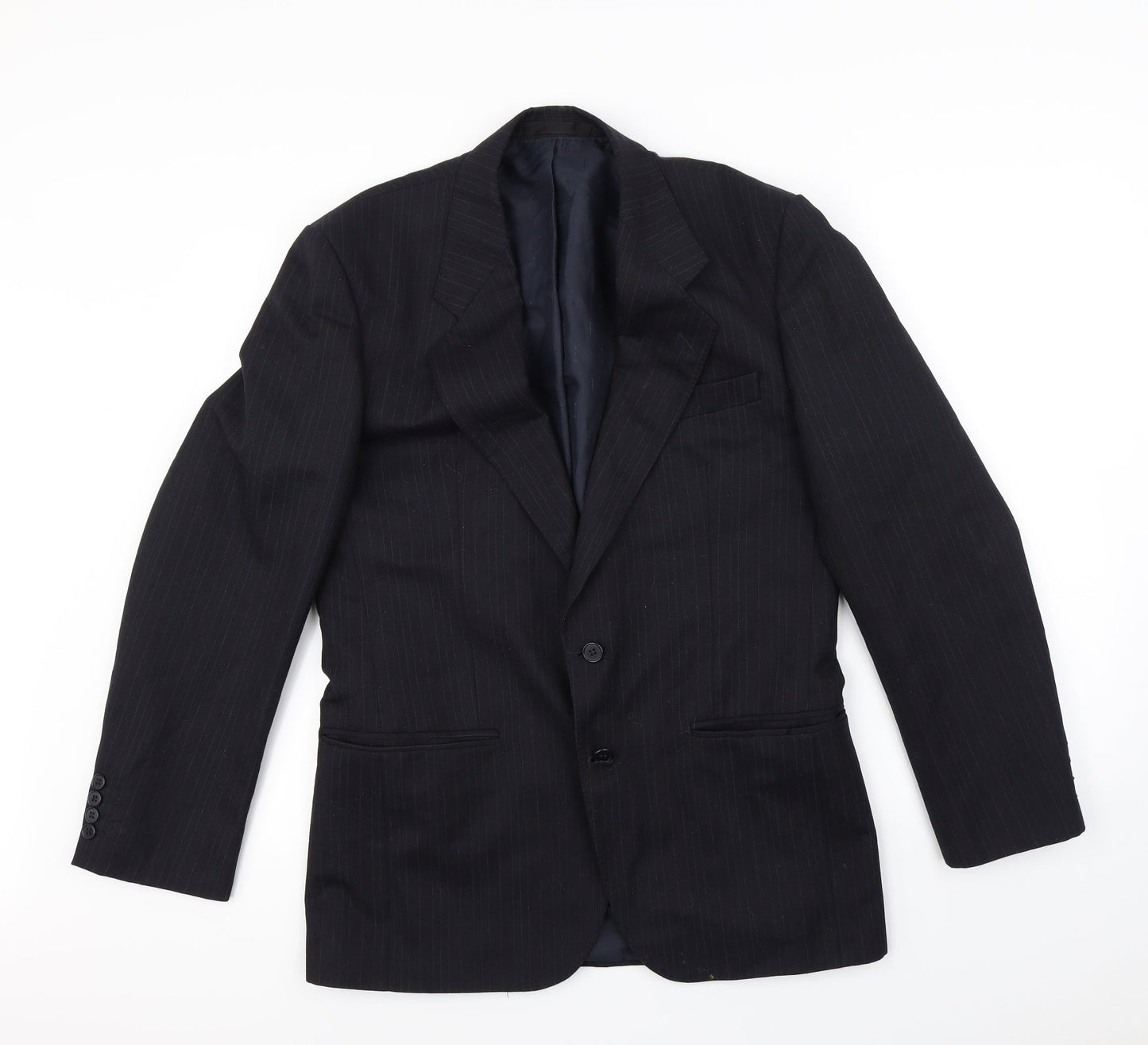 Preworn Mens Black   Jacket Blazer Size M  - Shoulder Pads