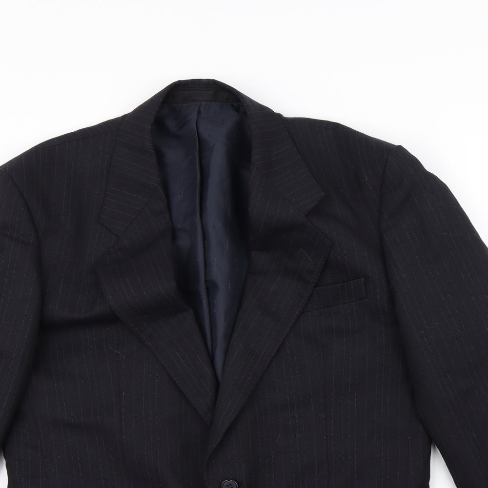 Preworn Mens Black   Jacket Blazer Size M  - Shoulder Pads