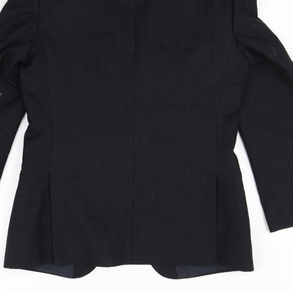 Preloved Preworn Mens Black   Jacket Blazer Size M  - Shoulder Pads - Label