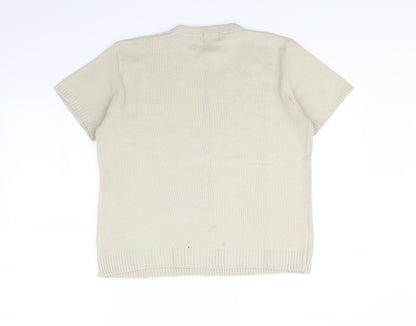 Preloved Pyari Womens Beige   Pullover Jumper Size L - Back