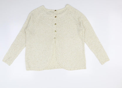Preloved La Redoute Womens Beige   Pullover Jumper Size 18 - Back