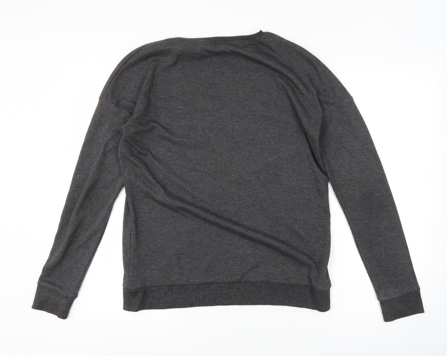 Select Womens Grey   Pullover Sweatshirt Size 10  - slogan