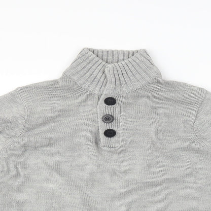Preloved Crafted Mens Grey   Pullover Jumper Size S - Detail