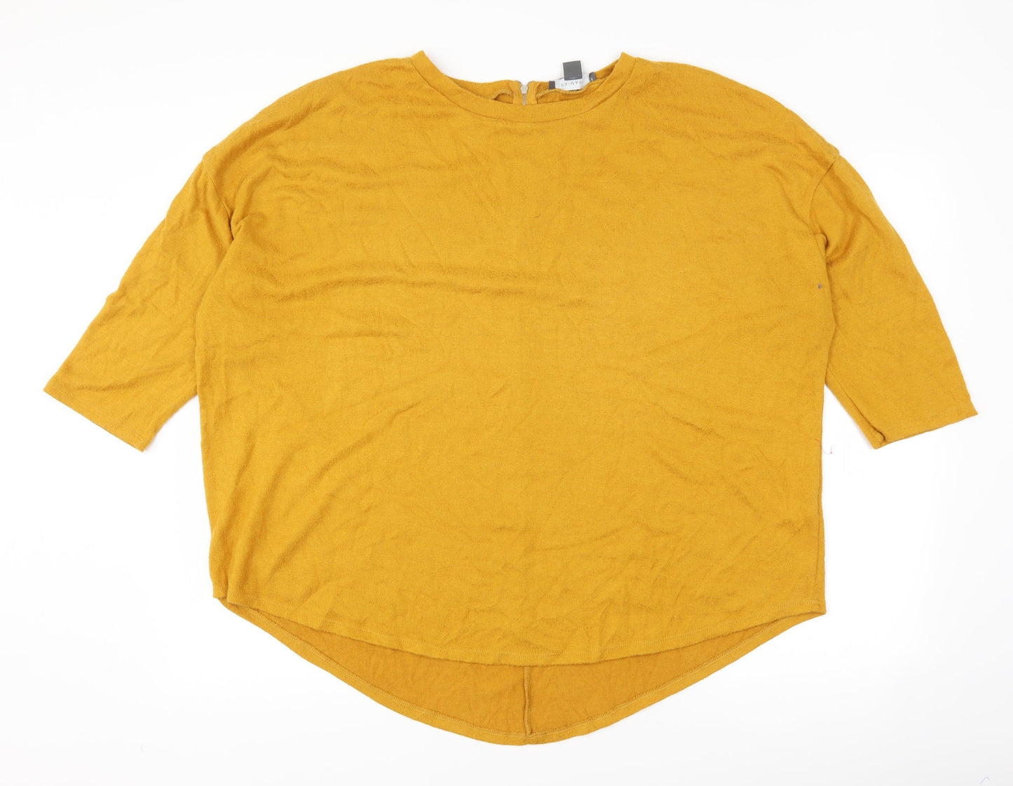 Primark Womens Yellow   Pullover Jumper Size XL