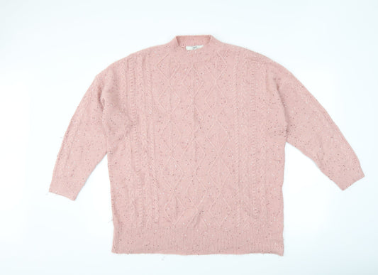 NEXT Womens Pink   Pullover Jumper Size L