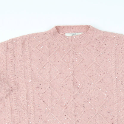 Preloved NEXT Womens Pink   Pullover Jumper Size L - Detail