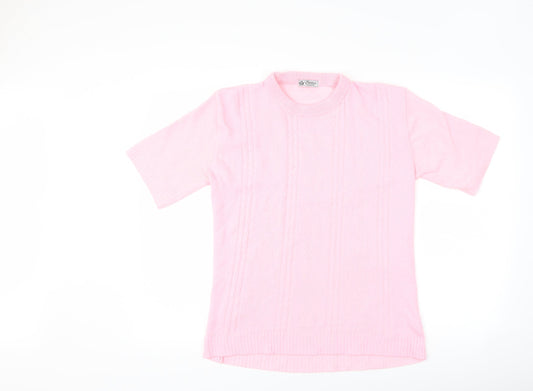 Emma Collection Womens Pink   Basic T-Shirt Size L