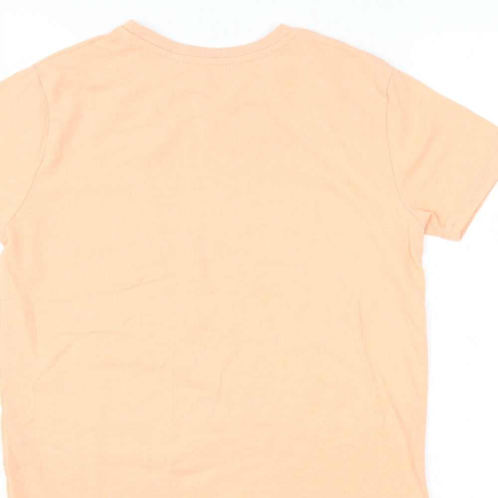 Primark Boys Orange   Basic T-Shirt Size 8-9 Years  - Venice beach