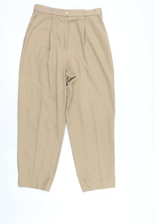 Essentials Womens Beige   Trousers  Size 14 L25 in