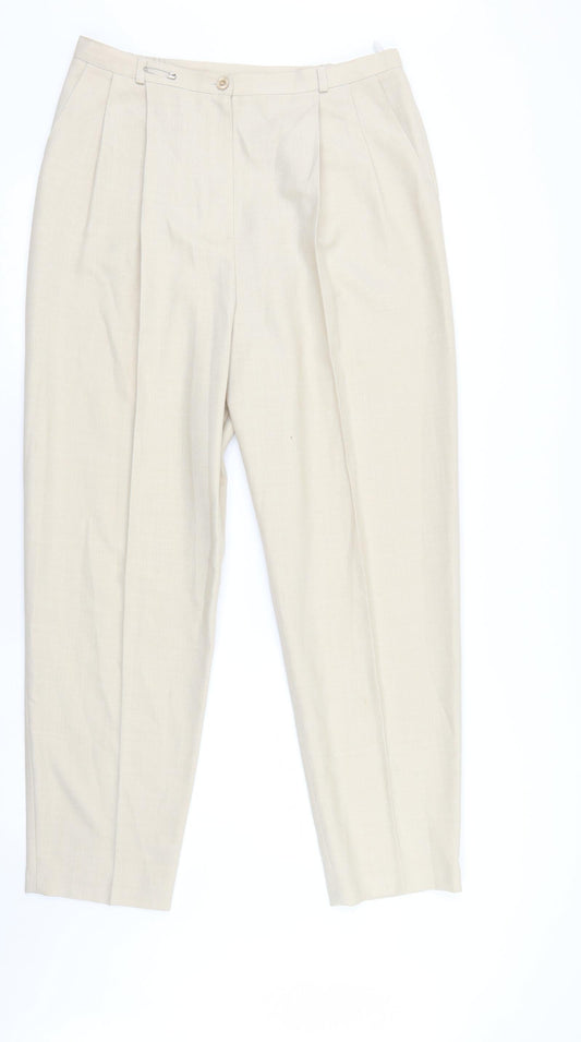 Holmewood Womens Ivory   Trousers  Size 16 L28 in