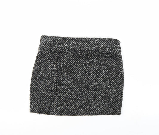 Castro Womens Grey   A-Line Skirt Size 8