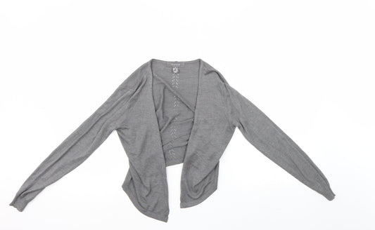 Primark Womens Grey   Cardigan Jumper Size 6