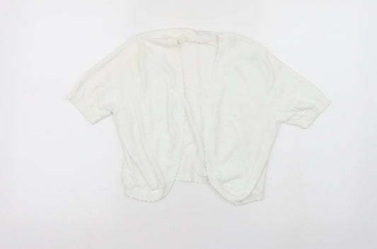 TU Womens White   Cardigan Jumper Size 10